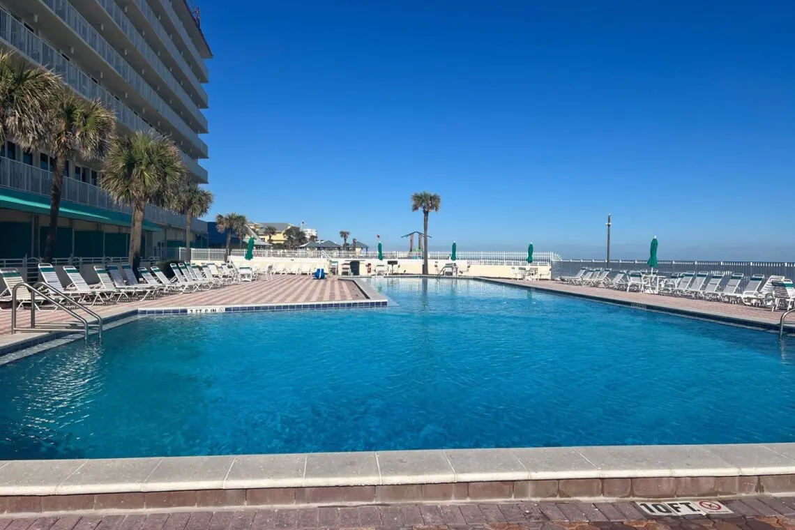 so much room out here. you are never really crowded. Just love our pool here. You will too