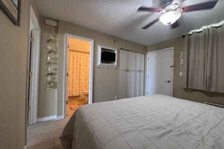 bedroom as you enter the condo