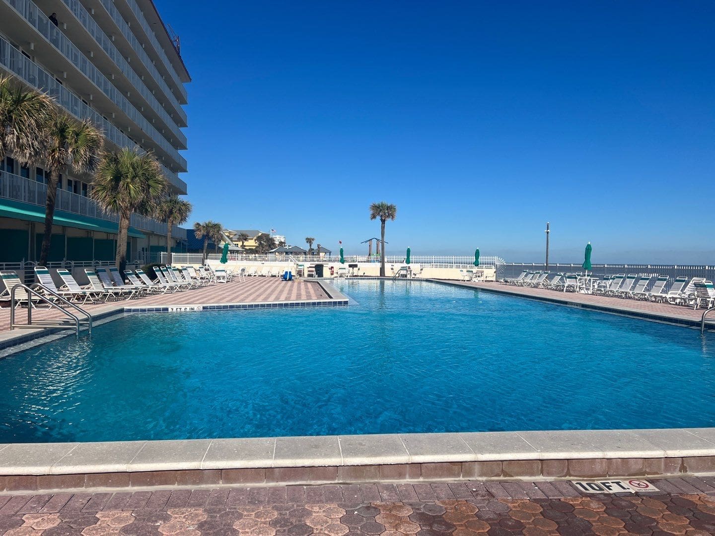 so much room out here. you are never really crowded. Just love our pool here. You will too