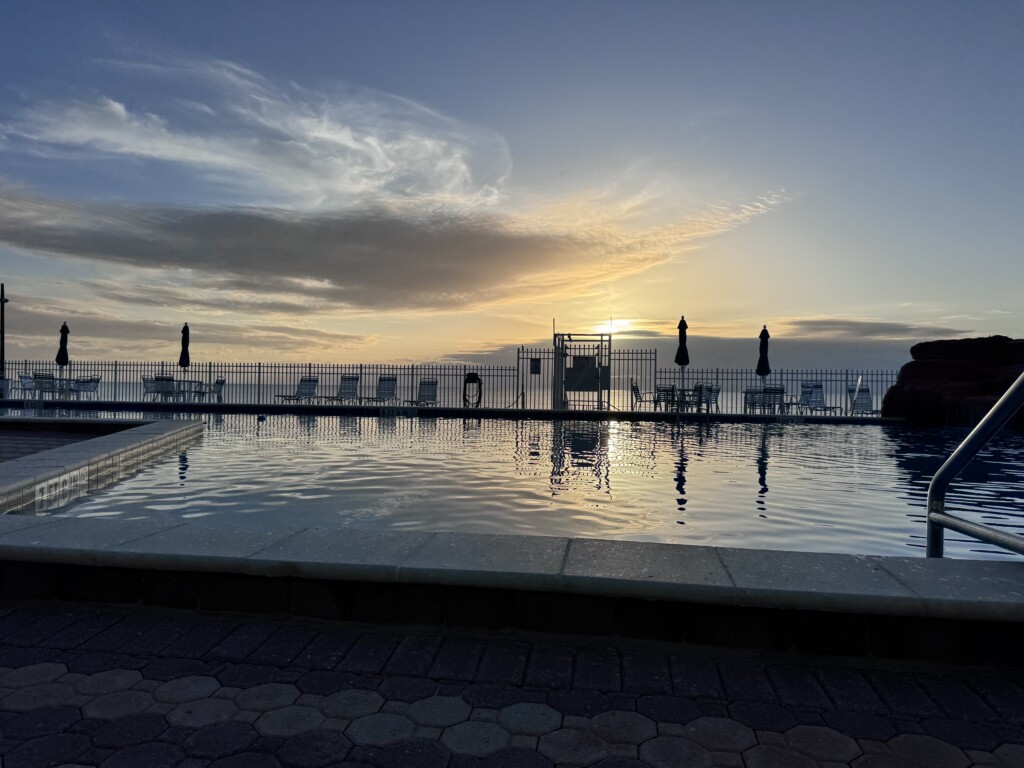 you can't beat the pool or the amazing sunrise from the pool deck