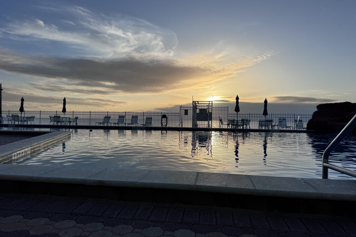you can't beat the pool or the amazing sunrise from the pool deck