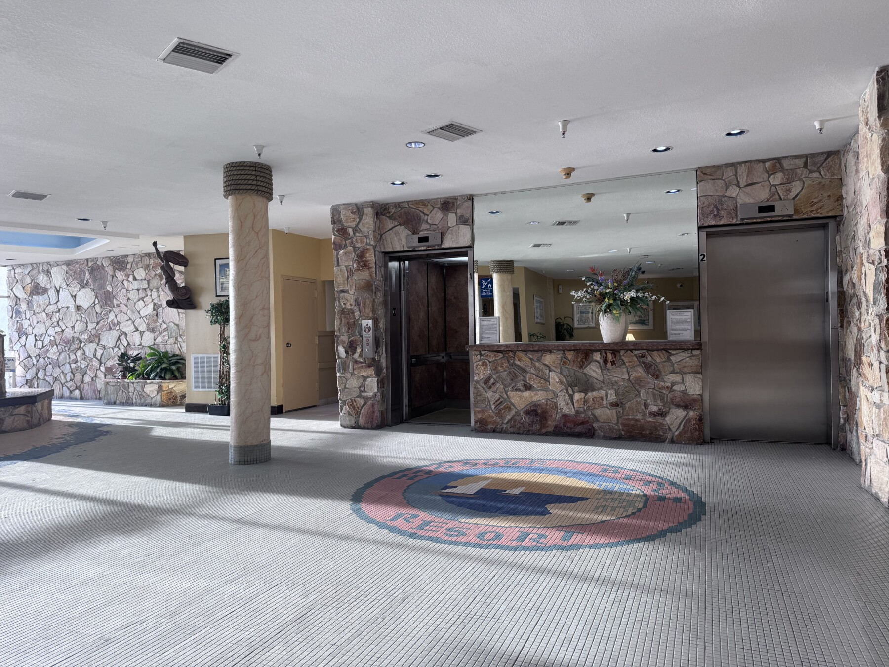 2 elevators to get you up to your place for vacation