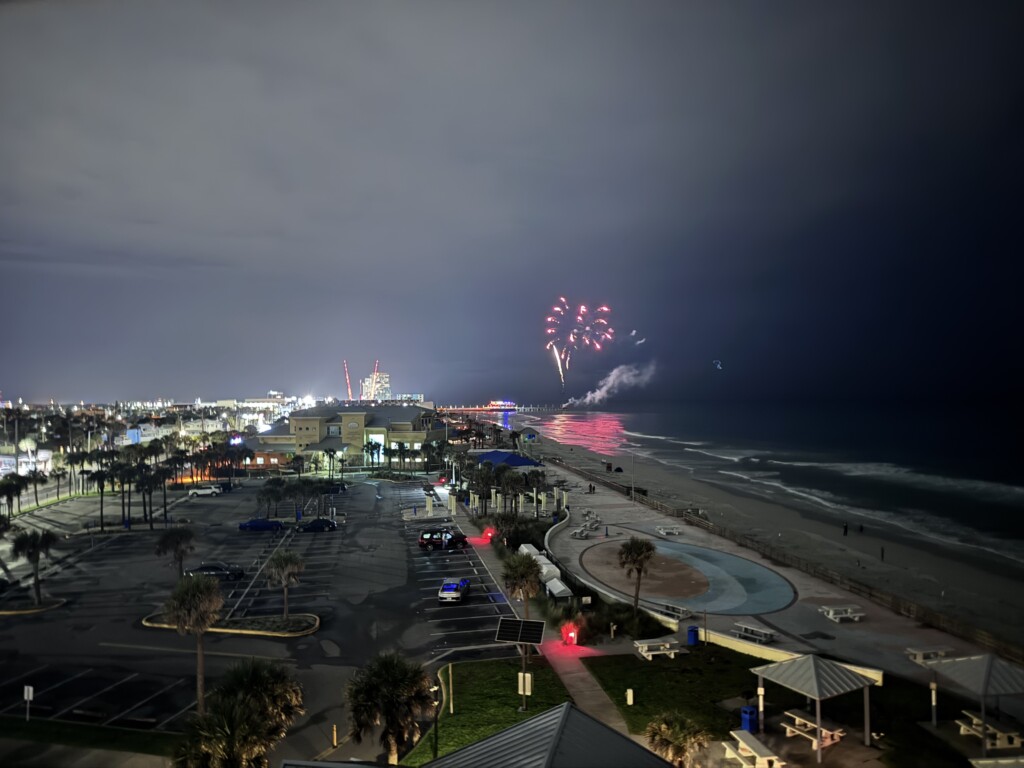 So pretty watching the fireworks every Saturday