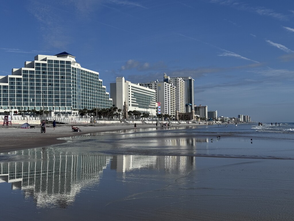 Downtown next to the boardwalk pier