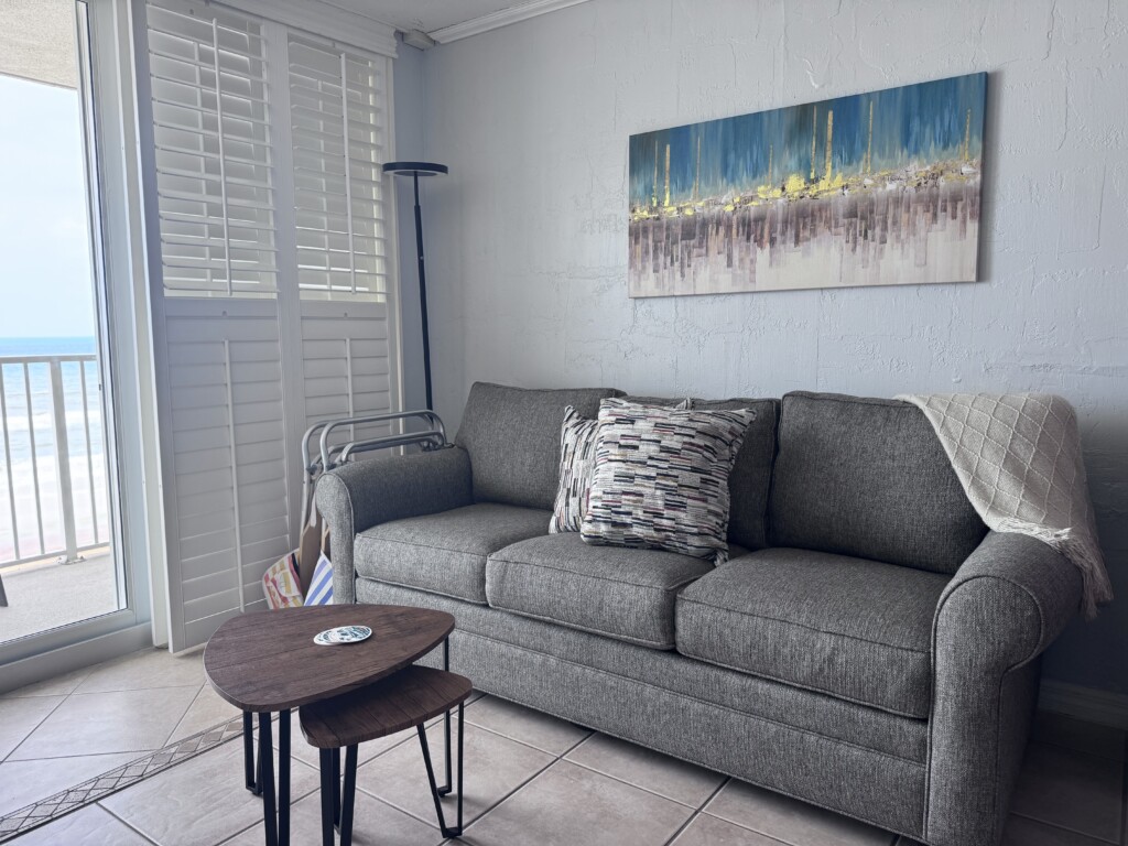 Nice new pull out queen couch.