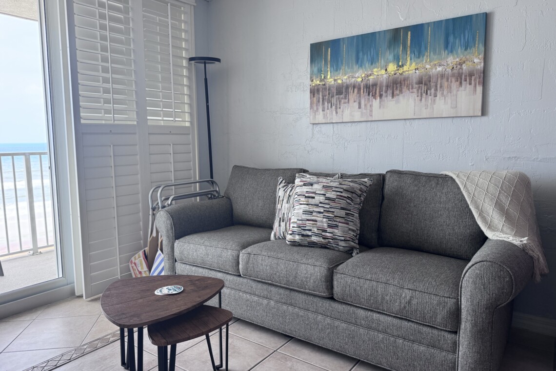 Nice new pull out queen couch.