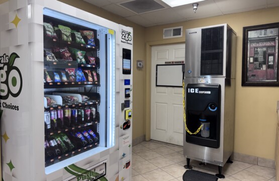 vending area next to the Gym, and a Ice machine