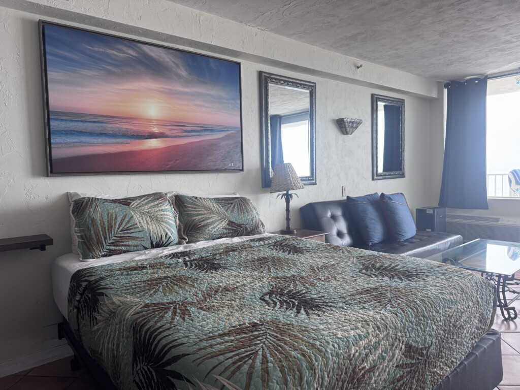 wake up to the sunrise from your bed