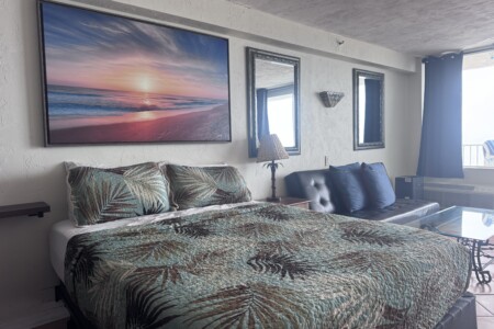 wake up to the sunrise from your bed